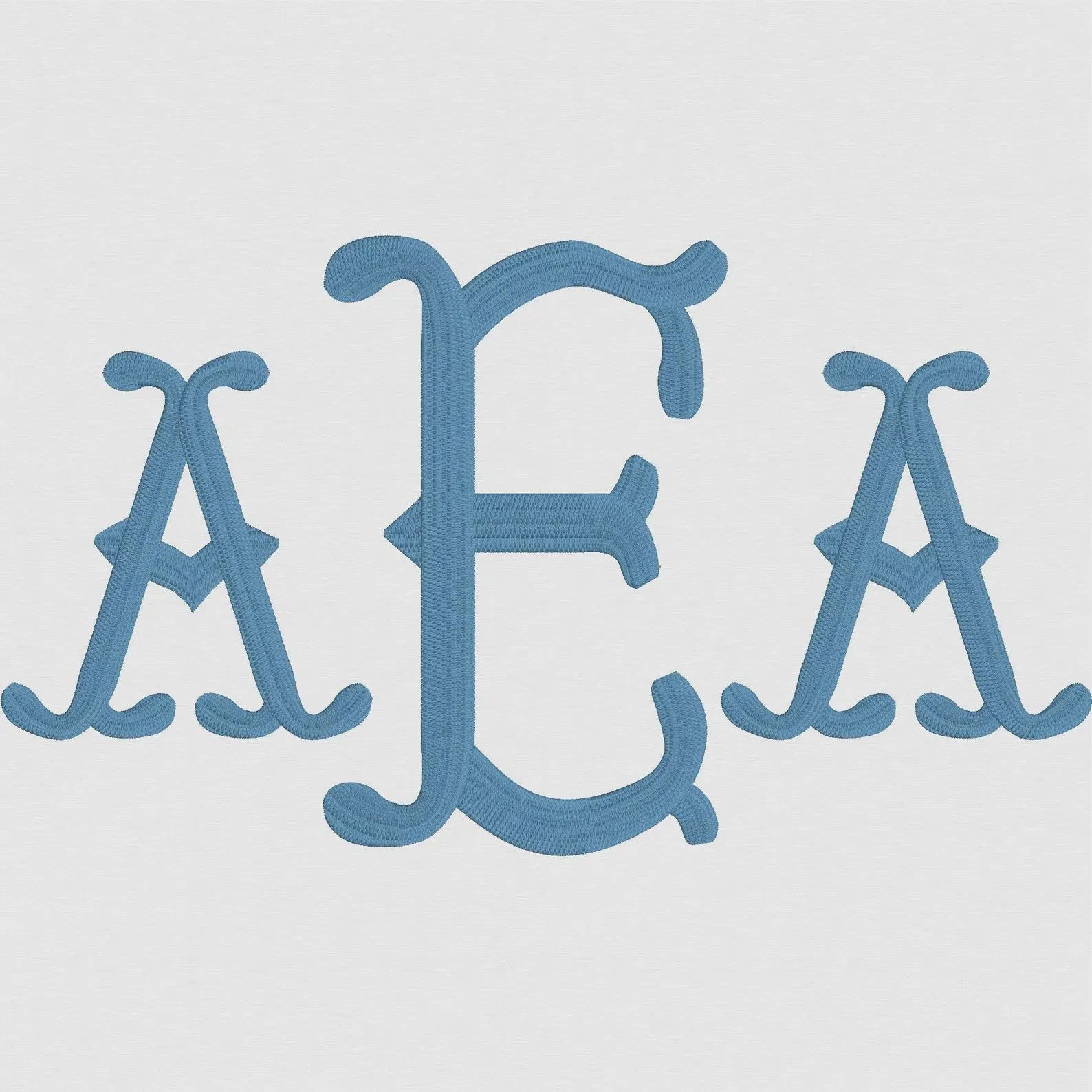 Bamboo Embroidery Font: 5 Sizes, 9 File Types (.bx Included)