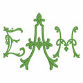 4, 5, 6, 7, 8 inches Antoinette Monogram Embroidery Font: 5 Sizes, 9 Formats