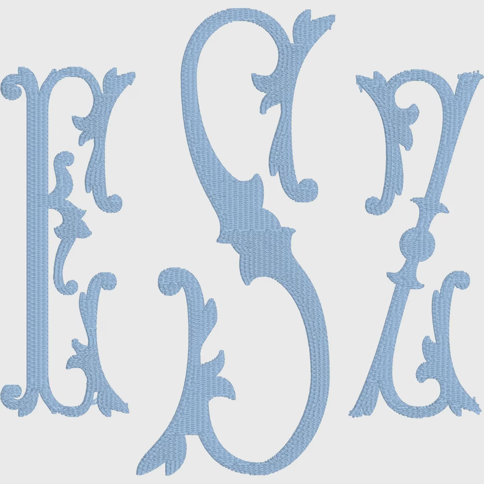 Monogram Embroidery Font Bundle: Maxwell & Merit .bx + Machine Files (Instant Download)