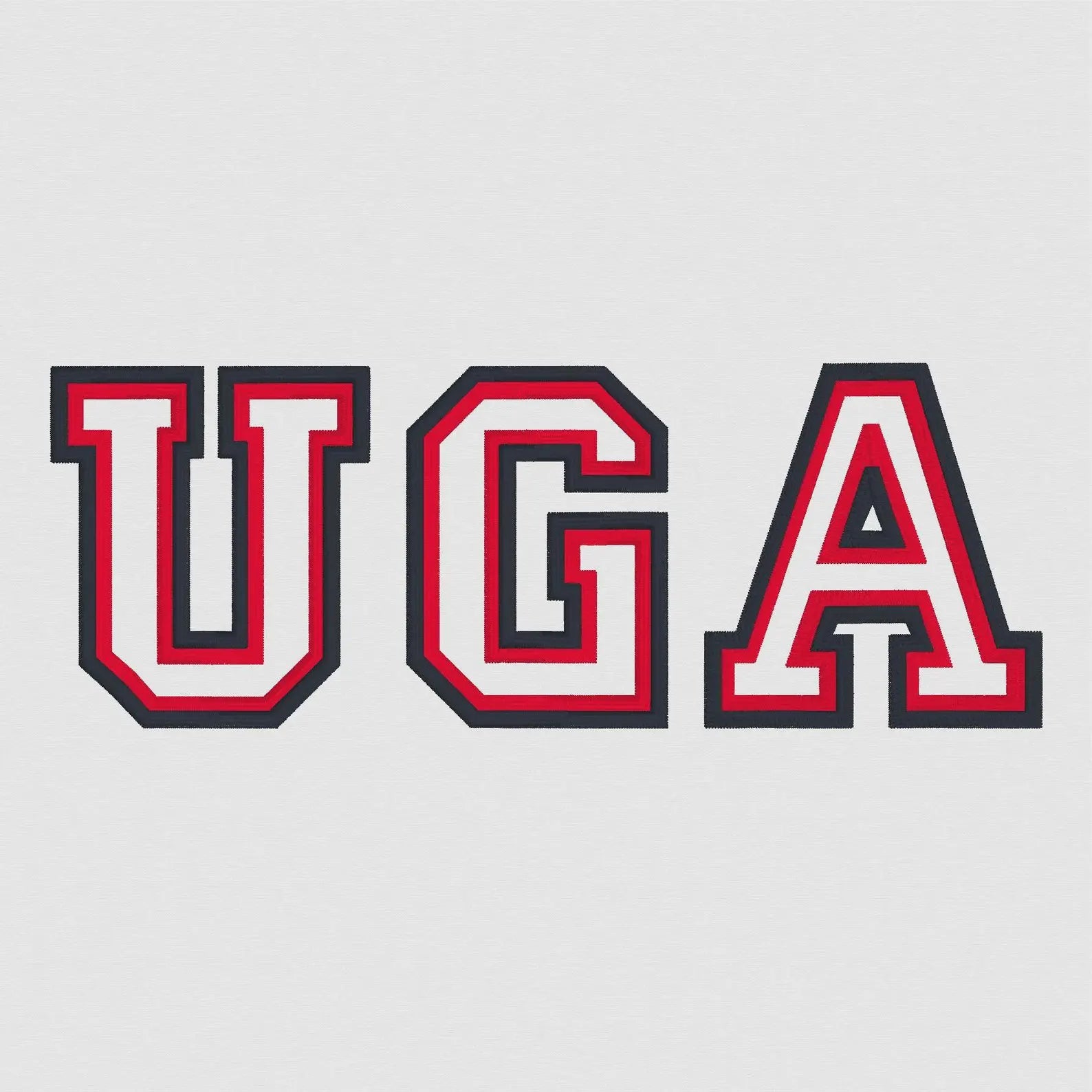 Varsity Block Double Layer Embroidery Font (2-6 Inch 9 Formats + .bx File)