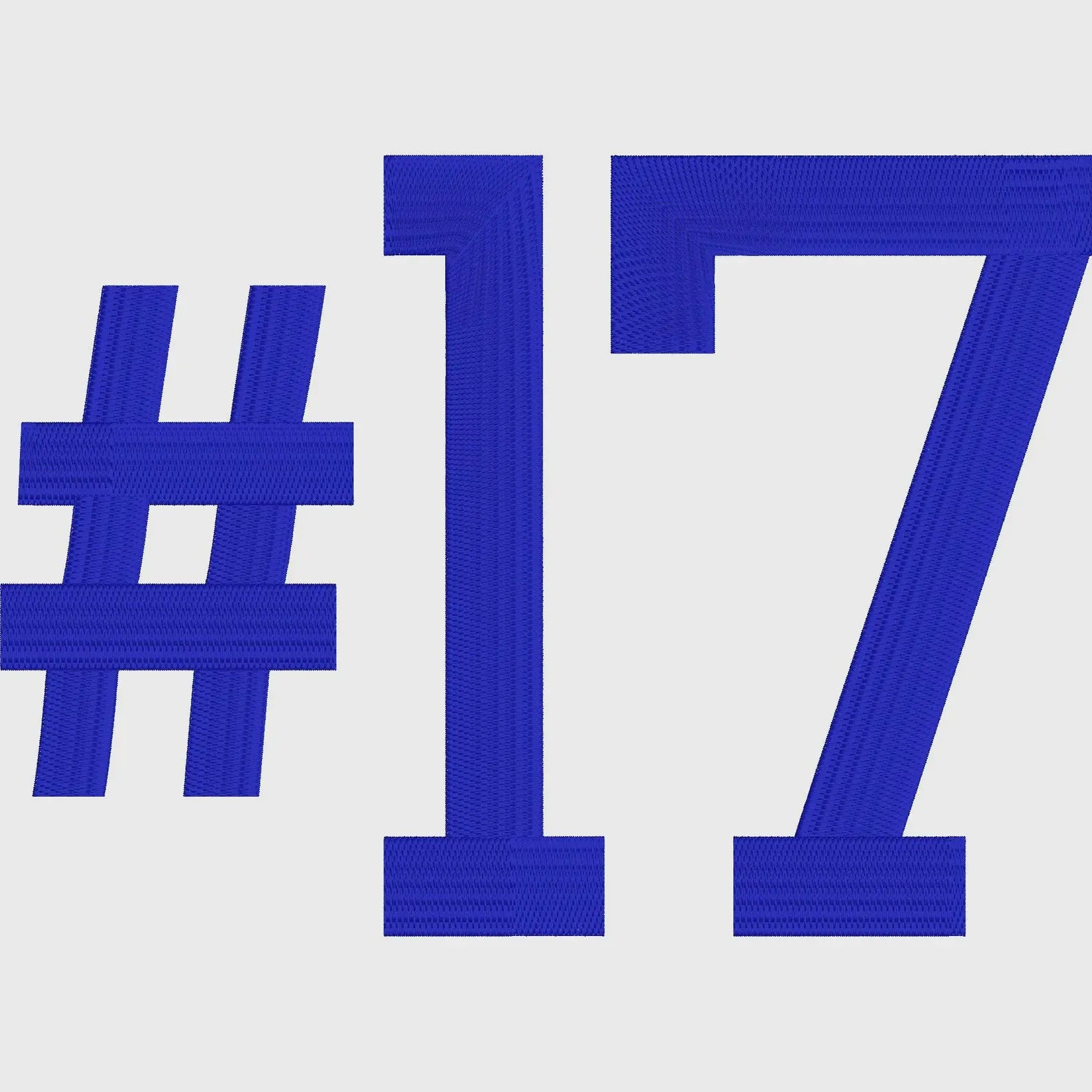Varsity Block Embroidery Font: Letters, Numbers, Symbols (.bx + 9 Stitch Formats, 1-6 inch)
