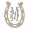 Horseshoe Embroidery File: Monogram Frame (9 Formats - Instant Download)