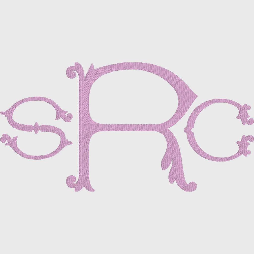 Merit Monogram Embroidery Font: .bx + 9 Machine File Formats (Instant Download)