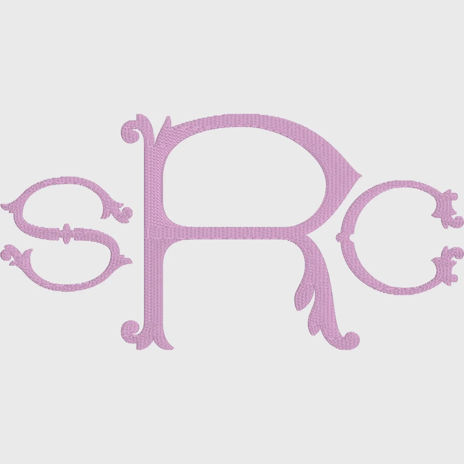Merit Monogram Embroidery Font: .bx + 9 Machine File Formats (Instant Download)