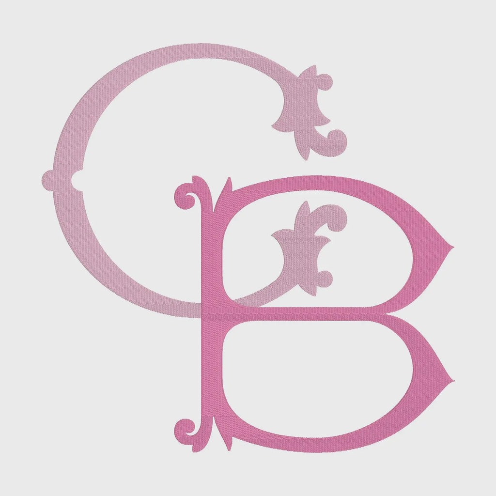Merit Monogram Embroidery Font: .bx + 9 Machine File Formats (Instant Download)