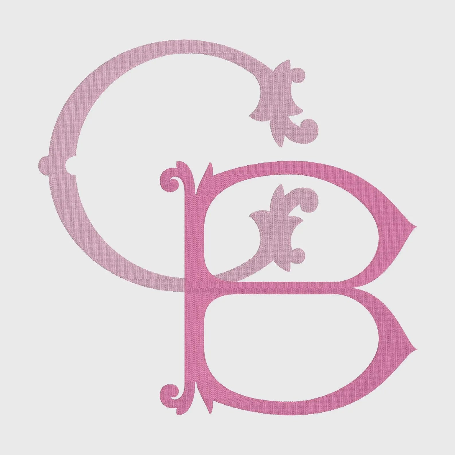 Merit Monogram Embroidery Font: .bx + 9 Machine File Formats (Instant Download)