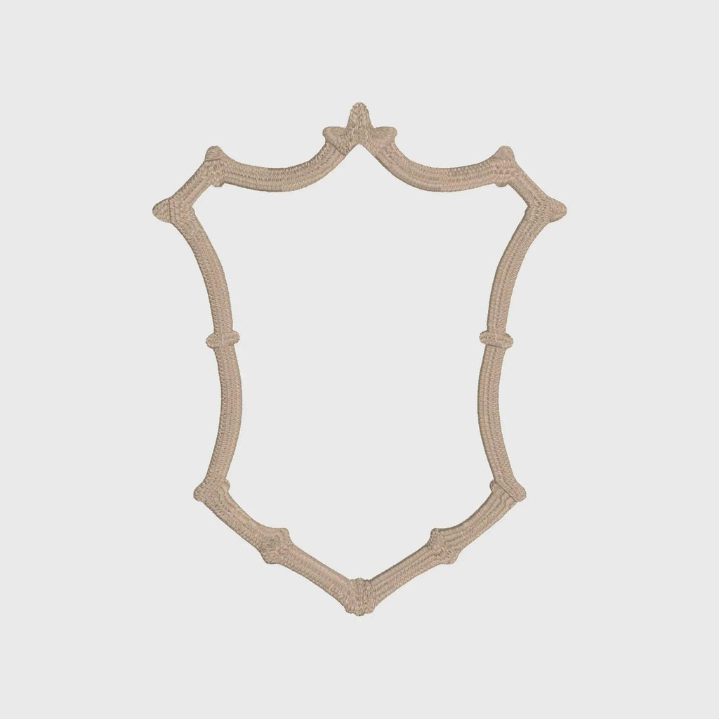 Bamboo Crest Monogram Frame Embroidery Design 8 Instant Downloads