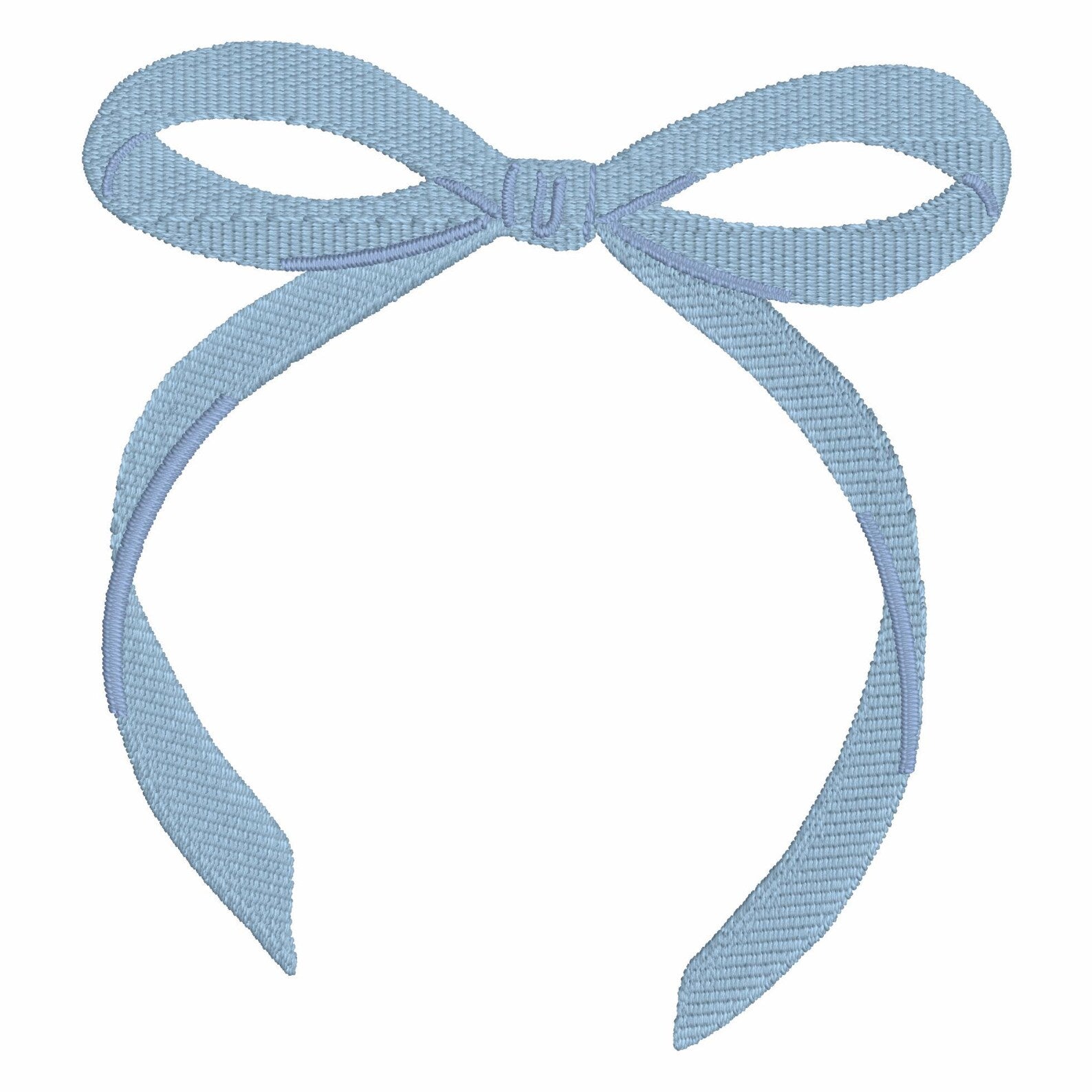 2 Sizes Coquette Ribbon Bow Embroidery Design: Preppy Monogram Topper