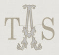 8" Florence Antique Monogram Embroidery Font, Satin and Fill Stitch (Digital Download)