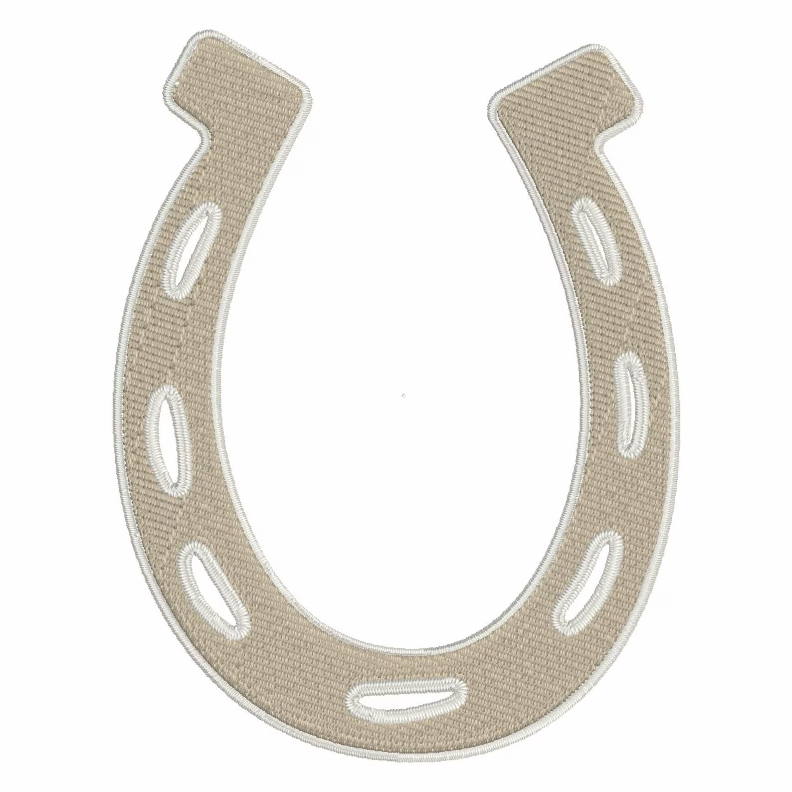 Horseshoe Embroidery File: Monogram Frame (9 Formats - Instant Download)