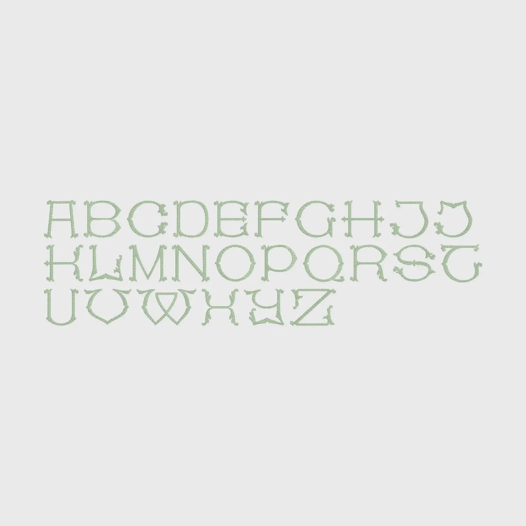 Merit Monogram Embroidery Font: .bx + 9 Machine File Formats (Instant Download)