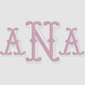 Bamboo Embroidery Font: Two-Tone, 3 Sizes (.bx Included, Digital Download)