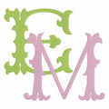 Vintage Wedding Monogram Embroidery Font: .bx + 9 File Types