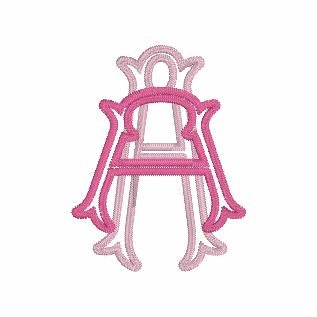 Emberly Appliqué Embroidery Font: 2-in-1 Fishtail Design (3-4 inch, BX + 9 Files)