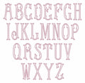 Emberly Appliqué Embroidery Font: 2-in-1 Fishtail Design (3-4 inch, BX + 9 Files)