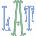 Maxwell Monogram Embroidery Font .bx + 9 Machine File Format Instant Downloads