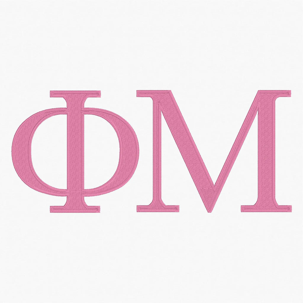Greek Embroidery Font: 3 Sizes, 9 Stitch Formats + bx