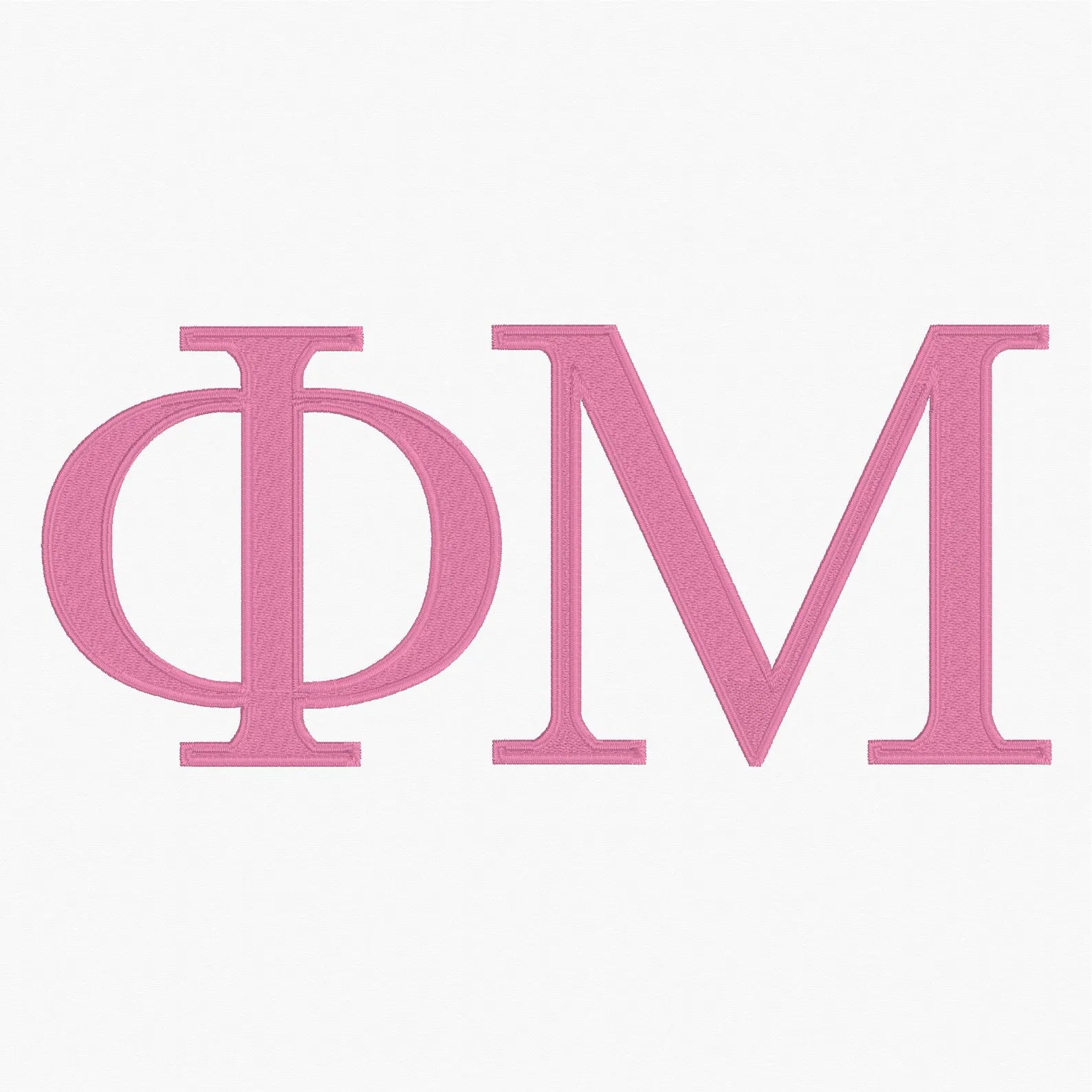 Greek Embroidery Font: 3 Sizes, 9 Stitch Formats + bx