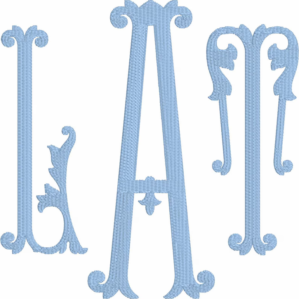 Maxwell Monogram Embroidery Font .bx + 9 Machine File Format Instant Downloads