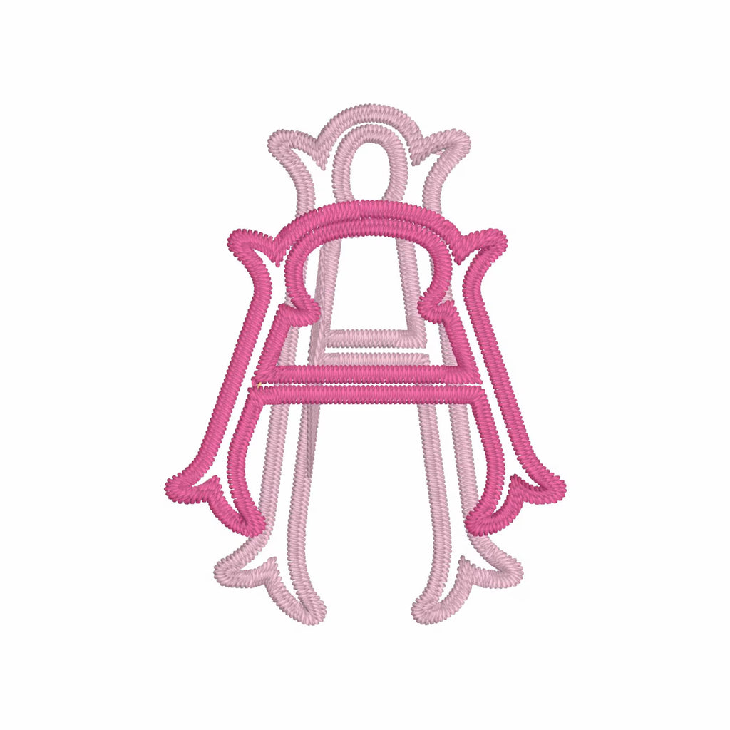 Emberly Satin Outline Embroidery Font: 2-in-1 Fishtail Design Appliqué Option (3-4 inch, BX + 9 Files)