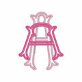 Emberly Satin Outline Embroidery Font: 2-in-1 Fishtail Design Appliqué Option (3-4 inch, BX + 9 Files)