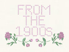 From the 1900s Cross Stitch Floral Embroidery Design: 8 Stitch Formats for Instant Download Machine Sew Outs