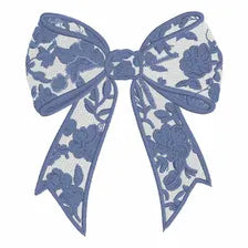 4" Chinoiserie Bow Embroidery Design (9 Formats - Instant Download)
