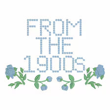 From the 1900s Cross Stitch Floral Embroidery Design: 8 Stitch Formats for Instant Download Machine Sew Outs