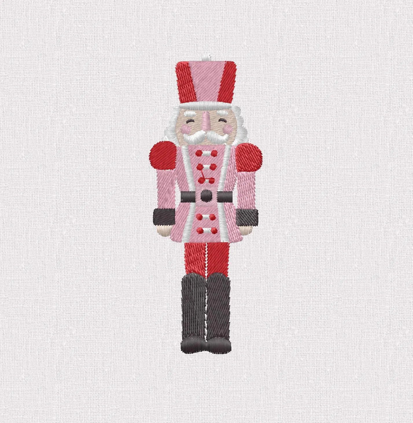Christmas Nutcracker Embroidery File: 3.5 Inch, 10 Stitch Formats