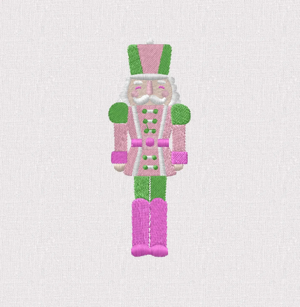 Christmas Nutcracker Embroidery File: 3.5 Inch, 10 Stitch Formats