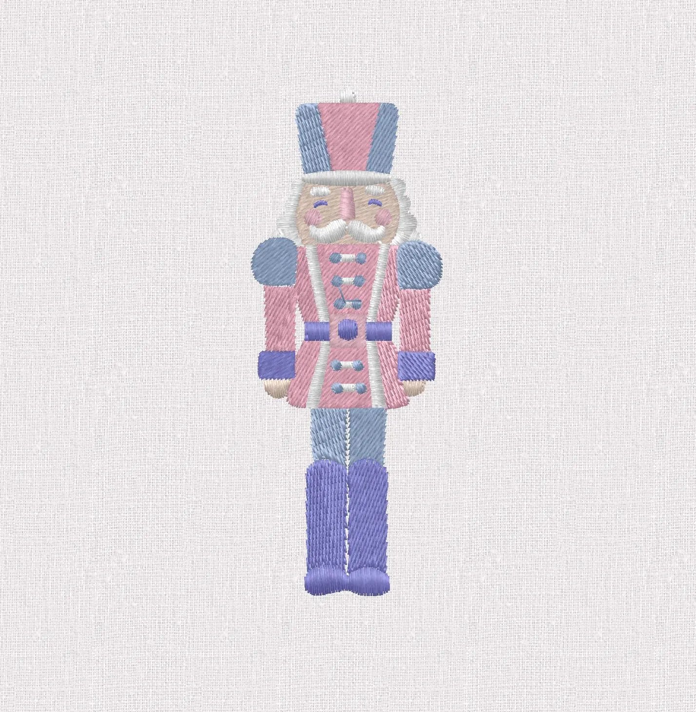 Christmas Nutcracker Embroidery File: 3.5 Inch, 10 Stitch Formats