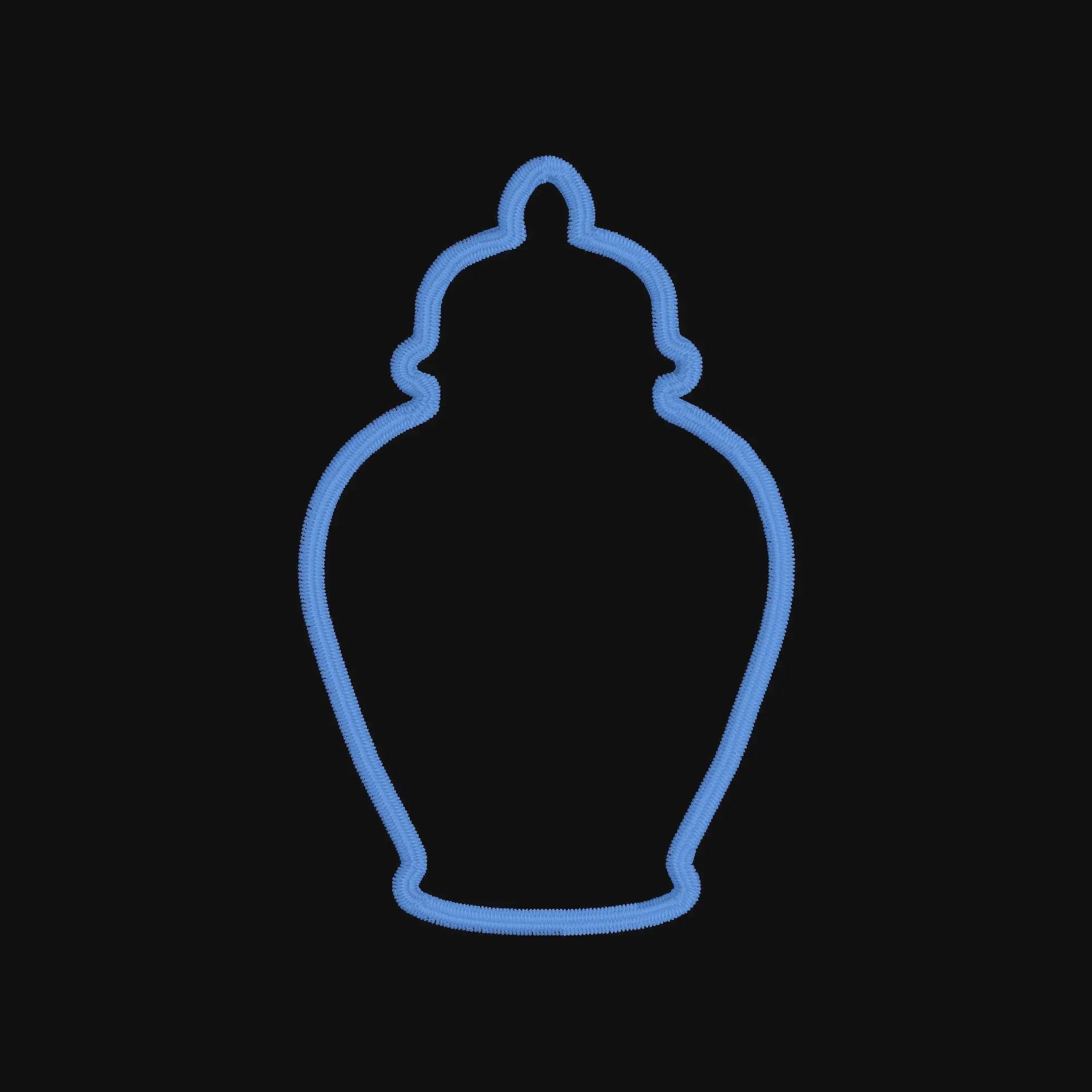 Ginger Jar Applique Embroidery Design 8 Instant Downloads
