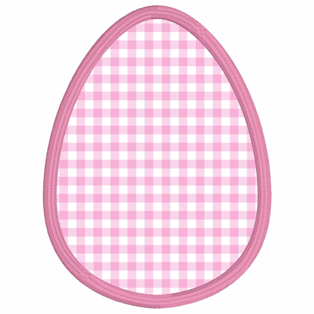 2 Sizes Easter Egg Appliqué Embroidery Design 9 Format Files Instant Download