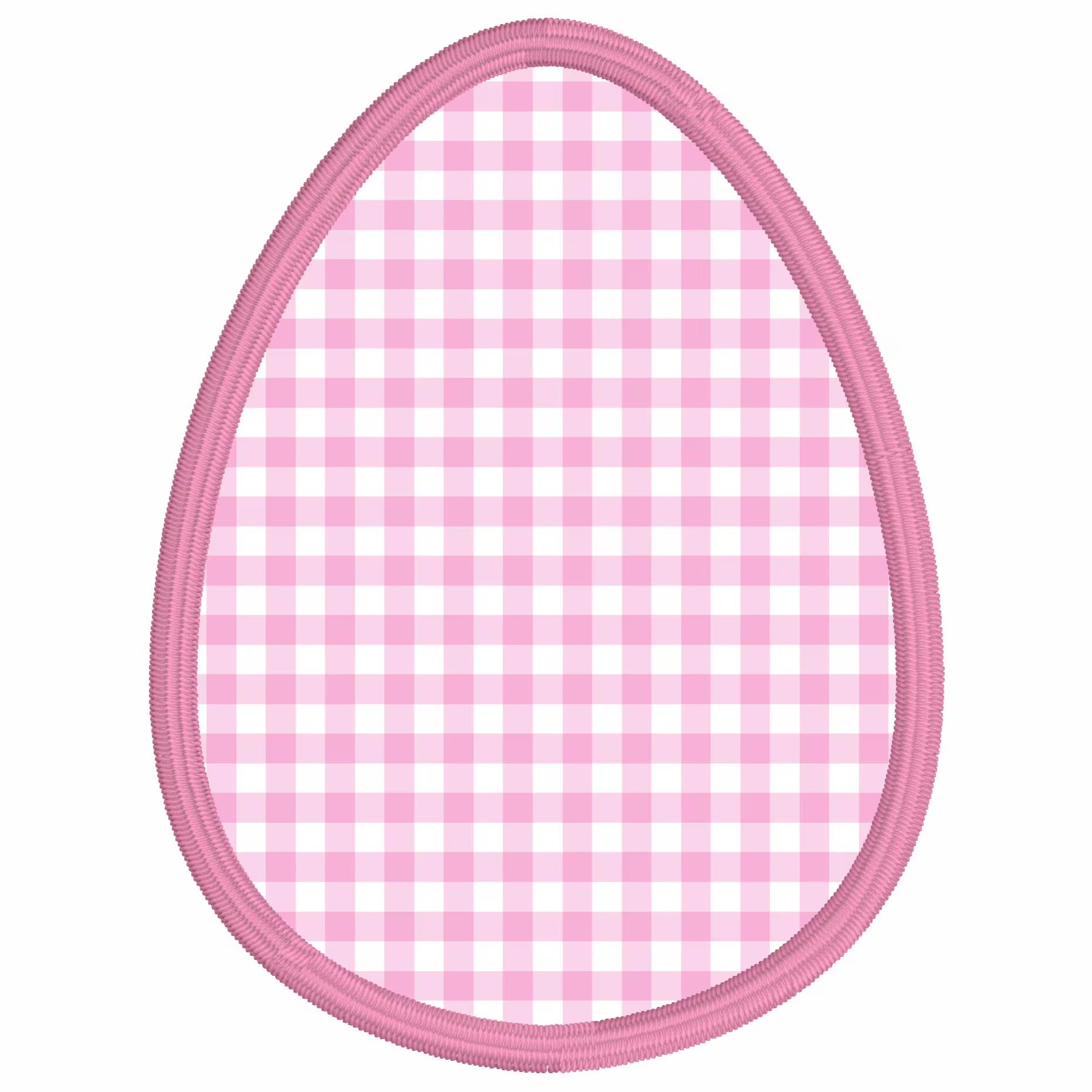 2 Sizes Easter Egg Appliqué Embroidery Design 9 Format Files Instant Download