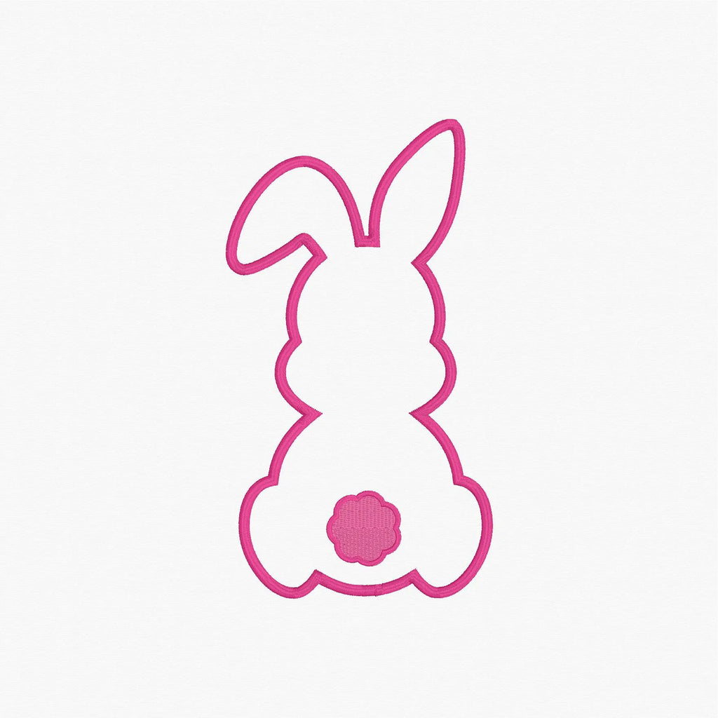 Easter Bunny Appliqué Embroidery Design Download 2 Sizes