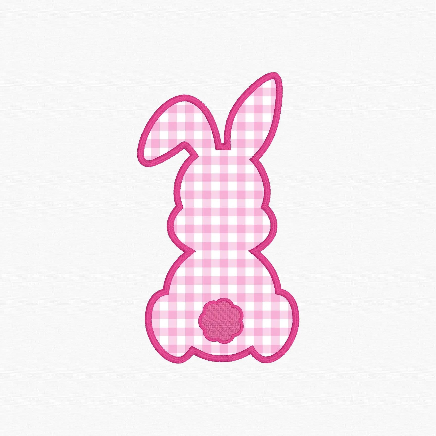 Easter Bunny Appliqué Embroidery Design Download 2 Sizes