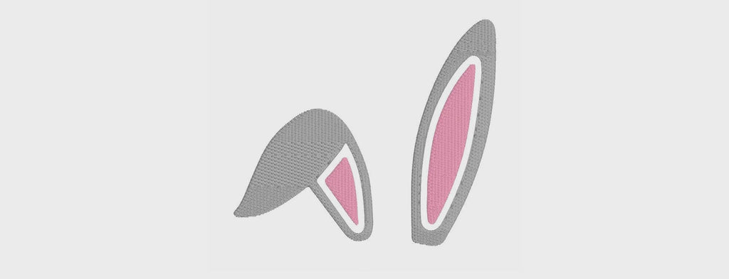 Bunny Ears Smiley Face Embroidery File Bundle (Instant Download)