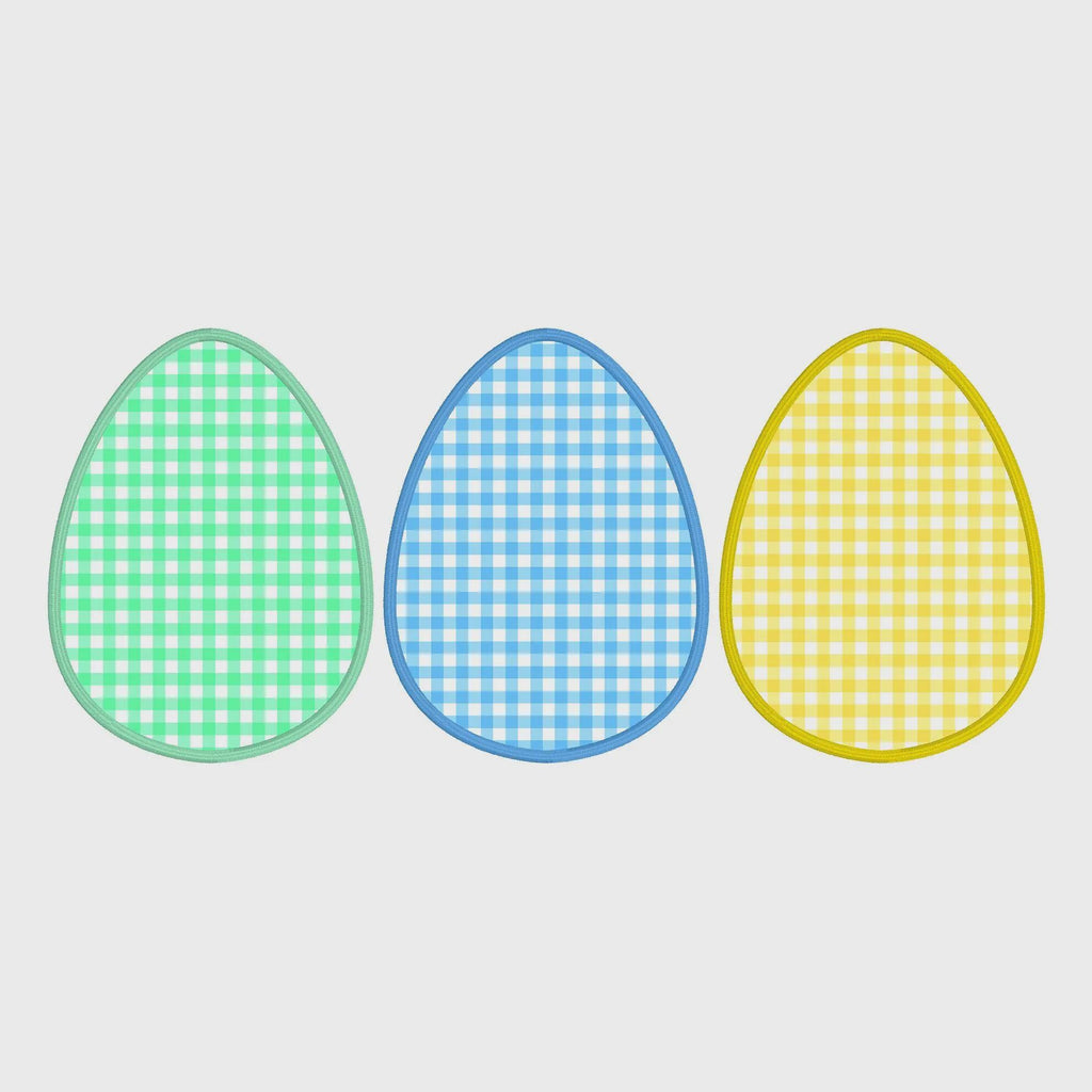 Easter Egg Appliqué Embroidery Design: 3 Sizes (Digital Download)