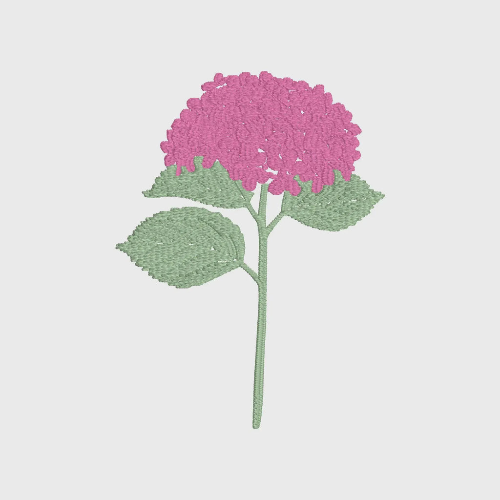Hydrangea Embroidery Design: 2 Sizes, 9 Formats (Instant Download File)