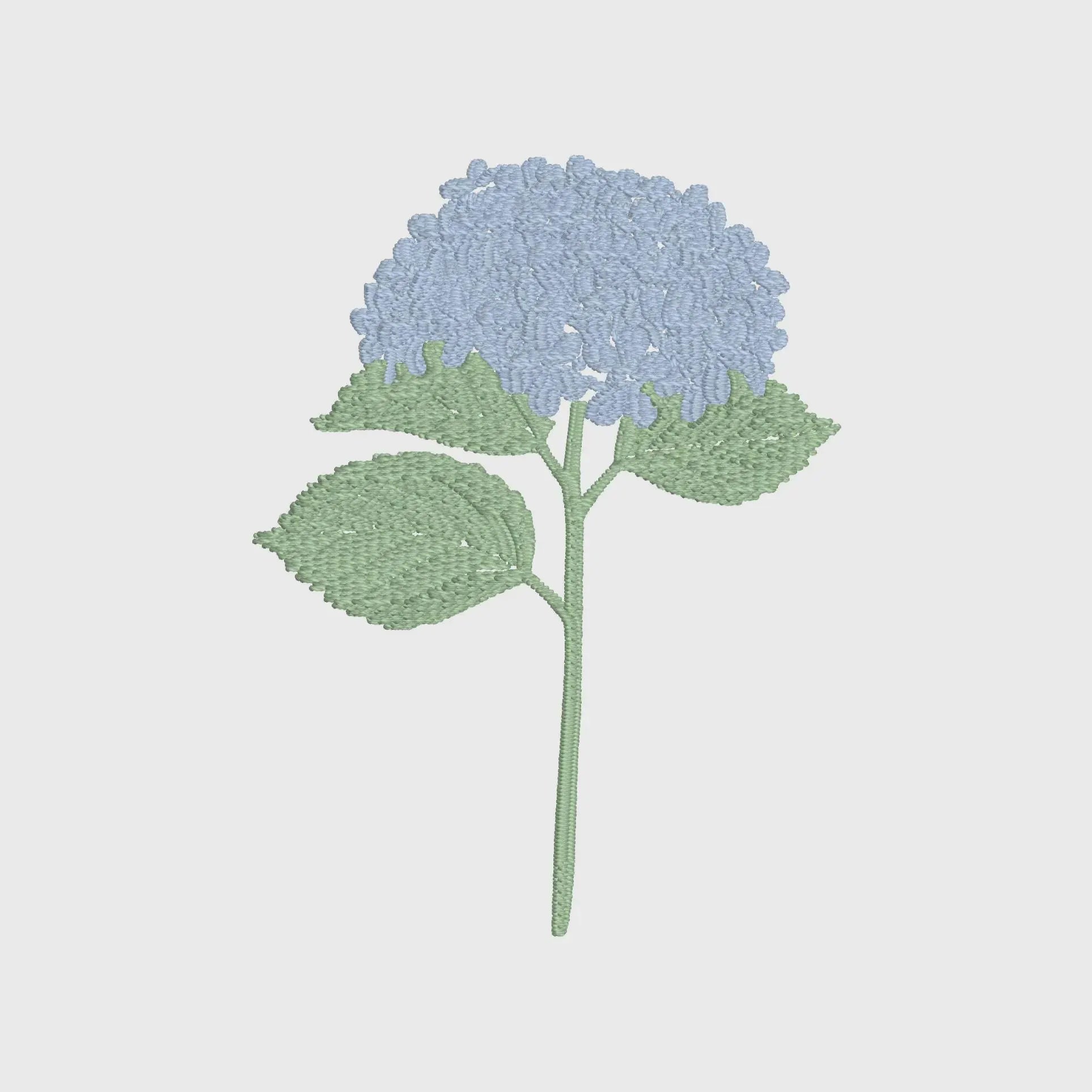 Hydrangea Embroidery Design: 2 Sizes, 9 Formats (Instant Download File)