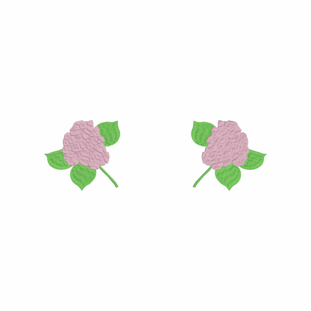Hydrangea Monogram Embroidery Frame: 9.5" and 4" (Digital Download, Multiple Formats)