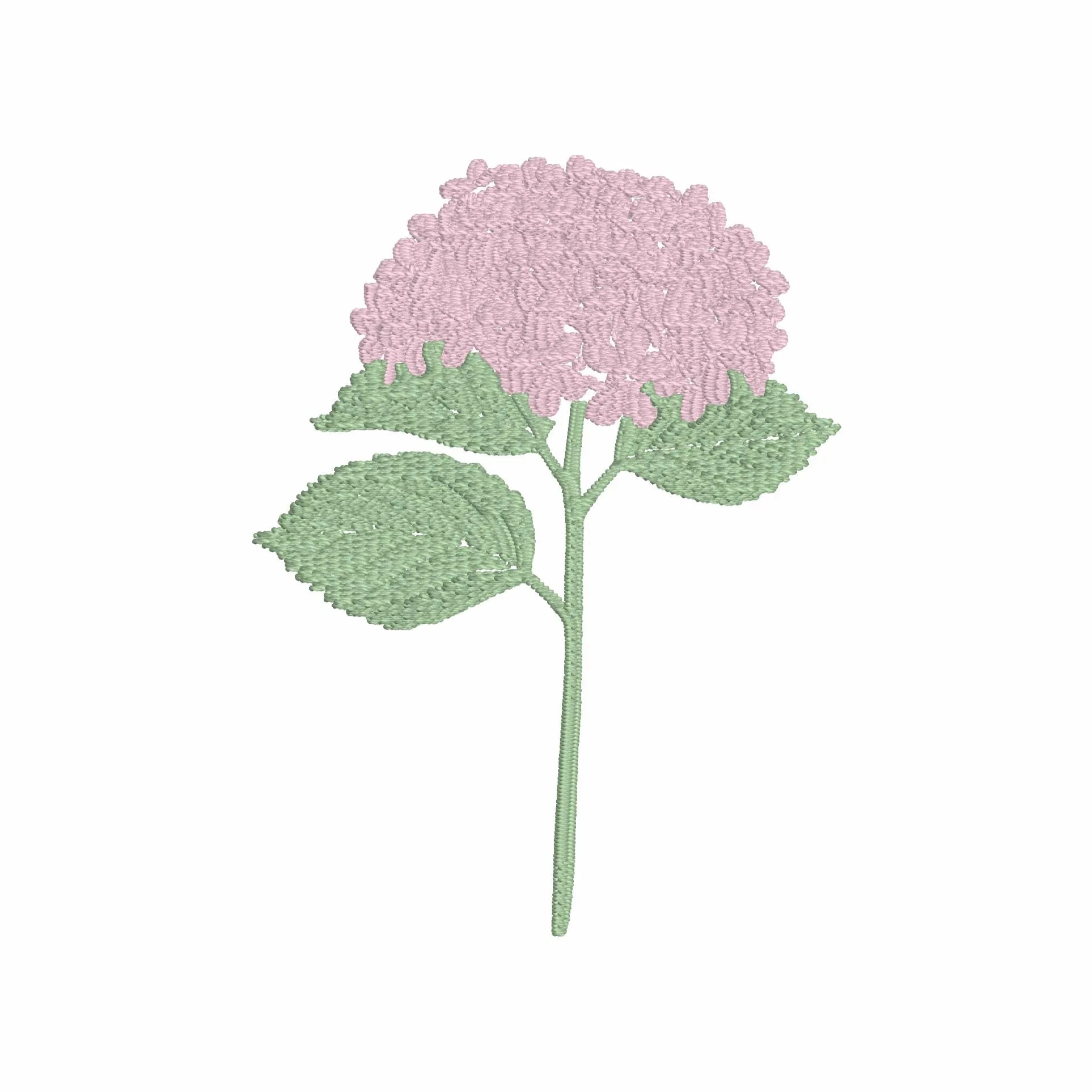 Hydrangea Embroidery Design: 2 Sizes, 9 Formats (Instant Download File)