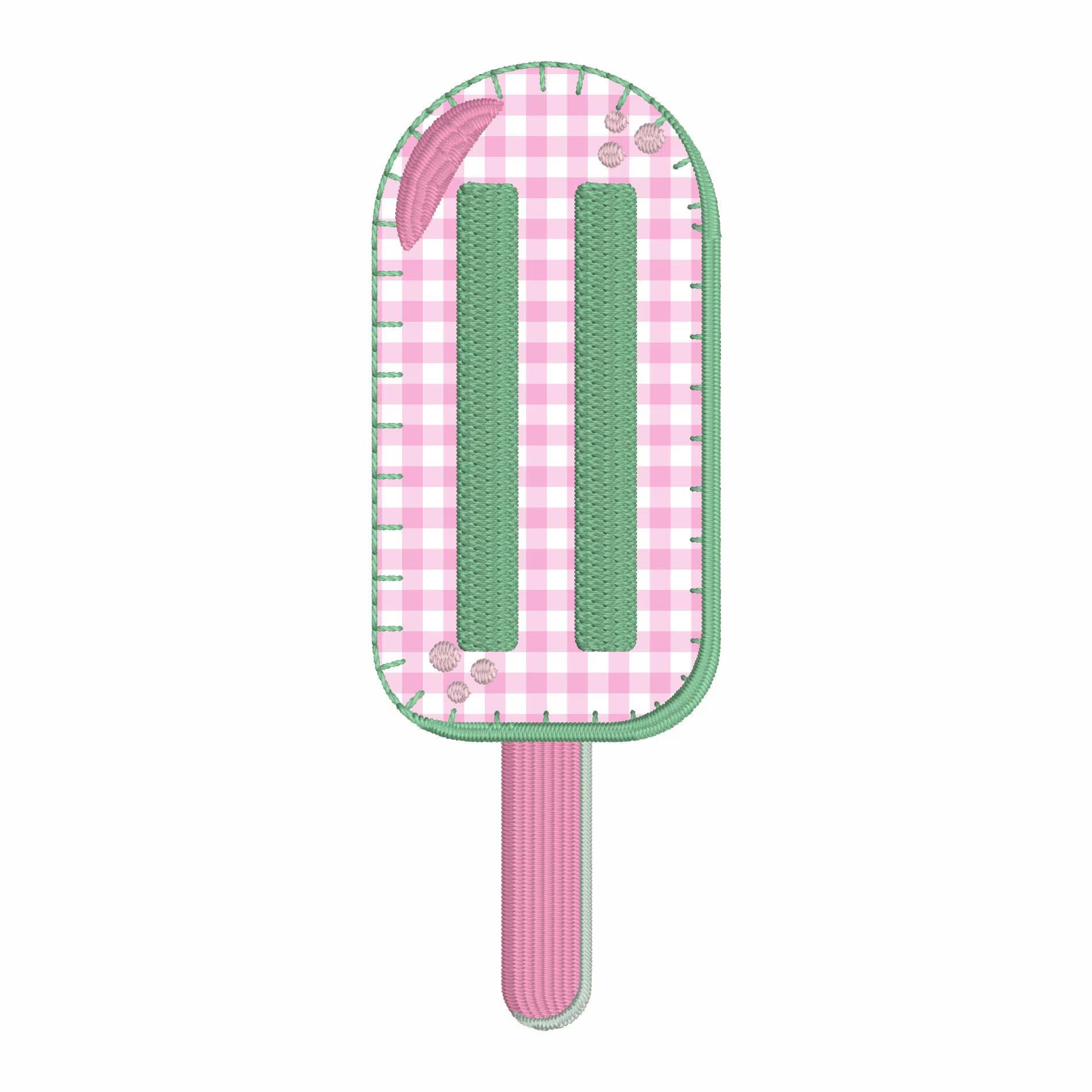 Popsicle Applique Embroidery File: Children's Lollipop (Digital Download)
