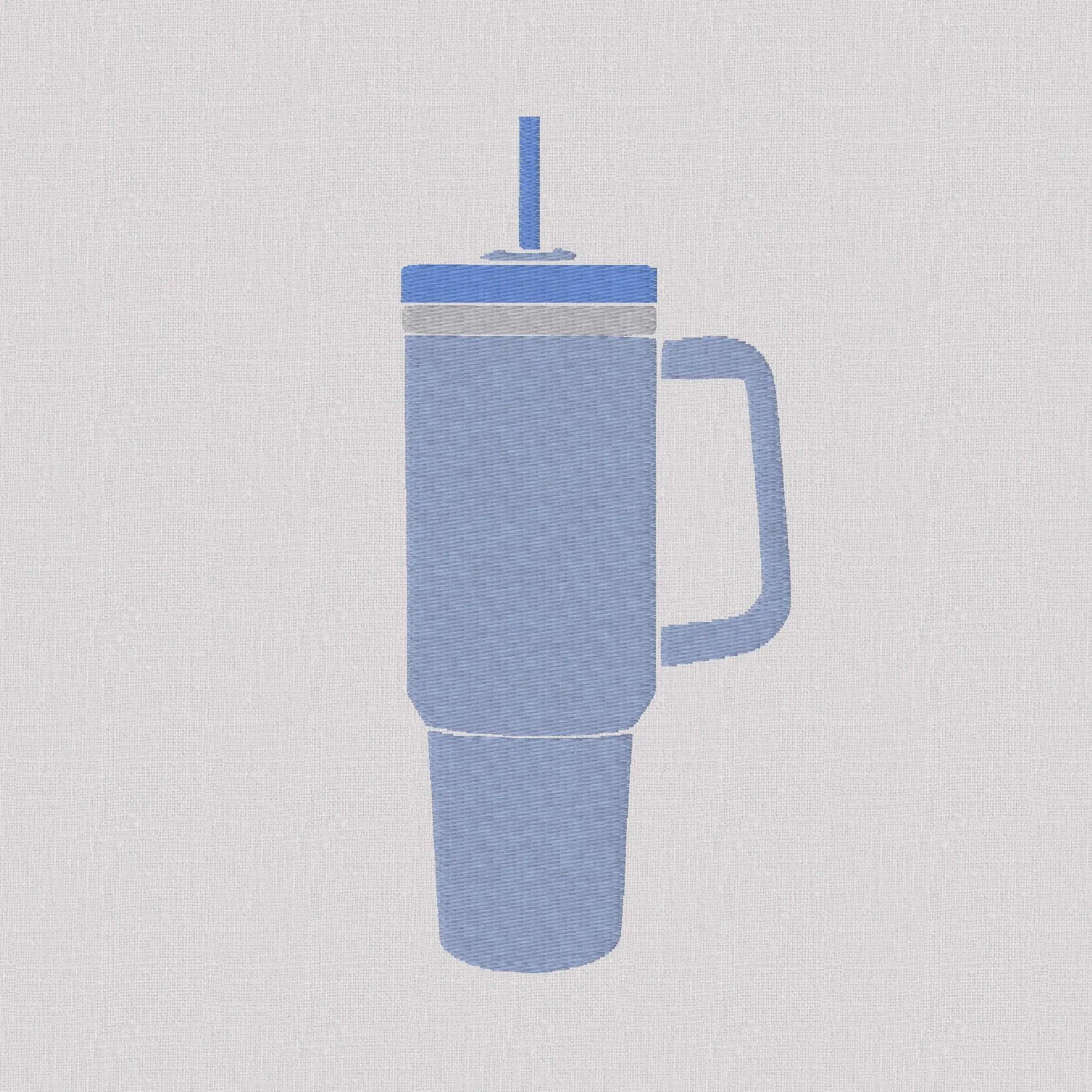 Tumbler Cup Embroidery File Can be Layered with a Monogram 10 Sew Stitch Formats