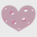 Heart Pickleball Embroidery File: Preppy Design (3 Sizes, Multiple Formats)