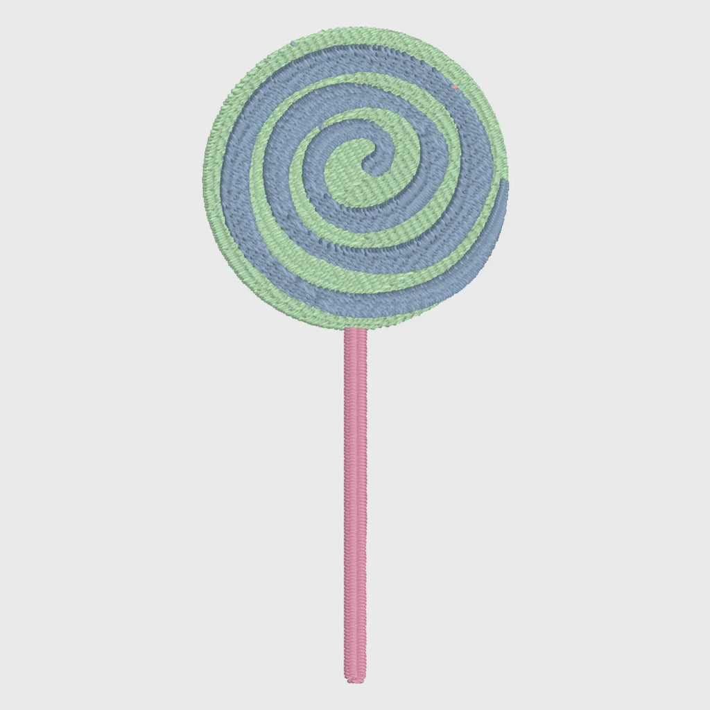 Lollipop Embroidery Design: 3" & 4" Sizes (Digital File)