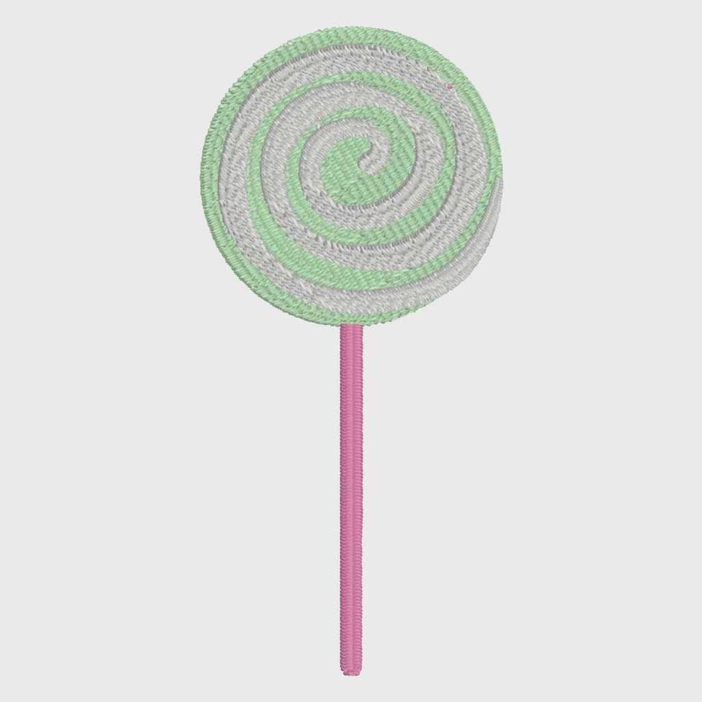 Lollipop Embroidery Design: 3" & 4" Sizes (Digital File)