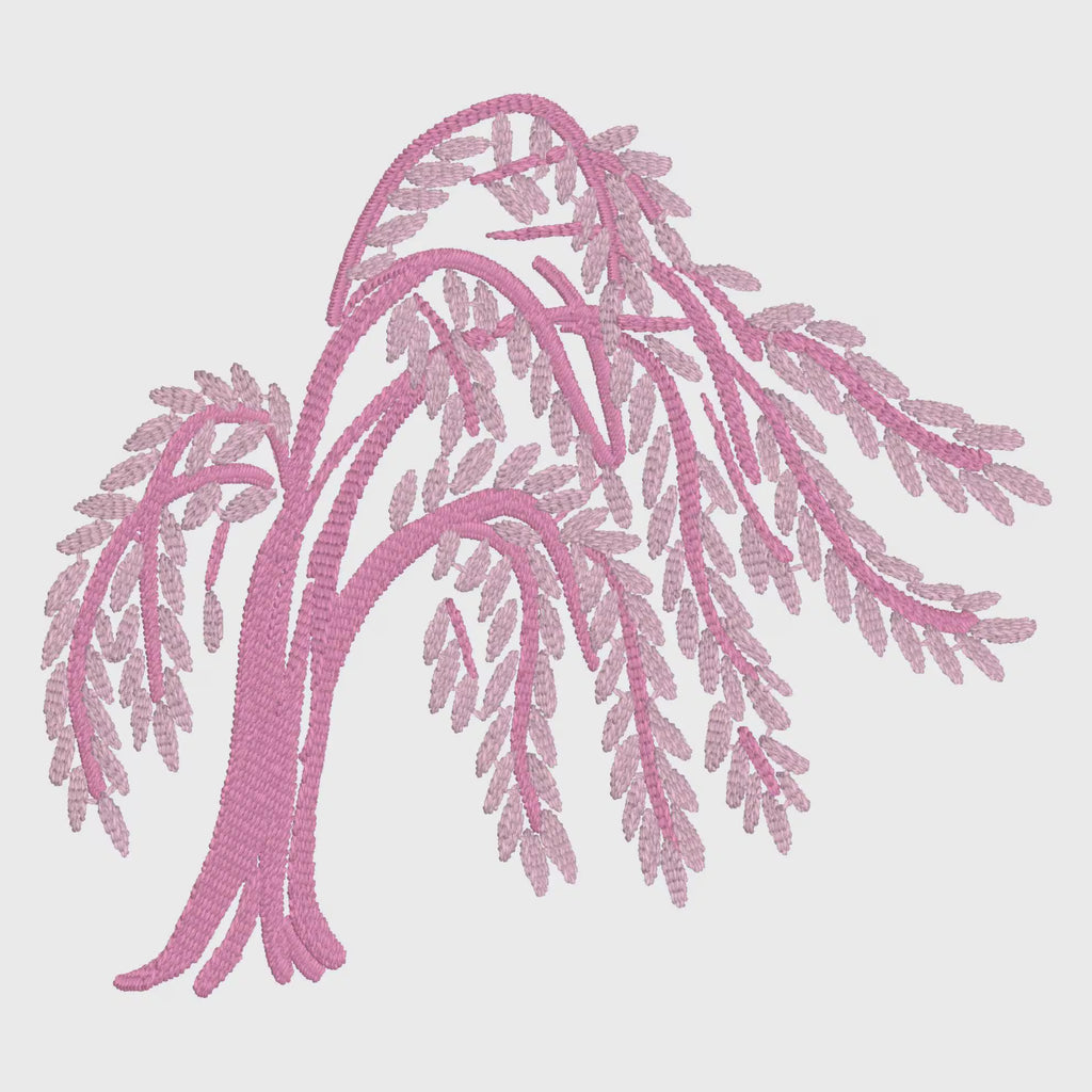Grandmillennial Tree Embroidery Design (4 inch) .bmp .xxx .pes