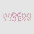 Large 3 Bows Design File Embroidery Design 8 Instant Downloads