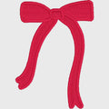 Mini Coquette Ribbon Embroidery File: 2-Inch Instant Download